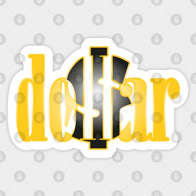 Shiny Dollar Sticker by Jokertoons